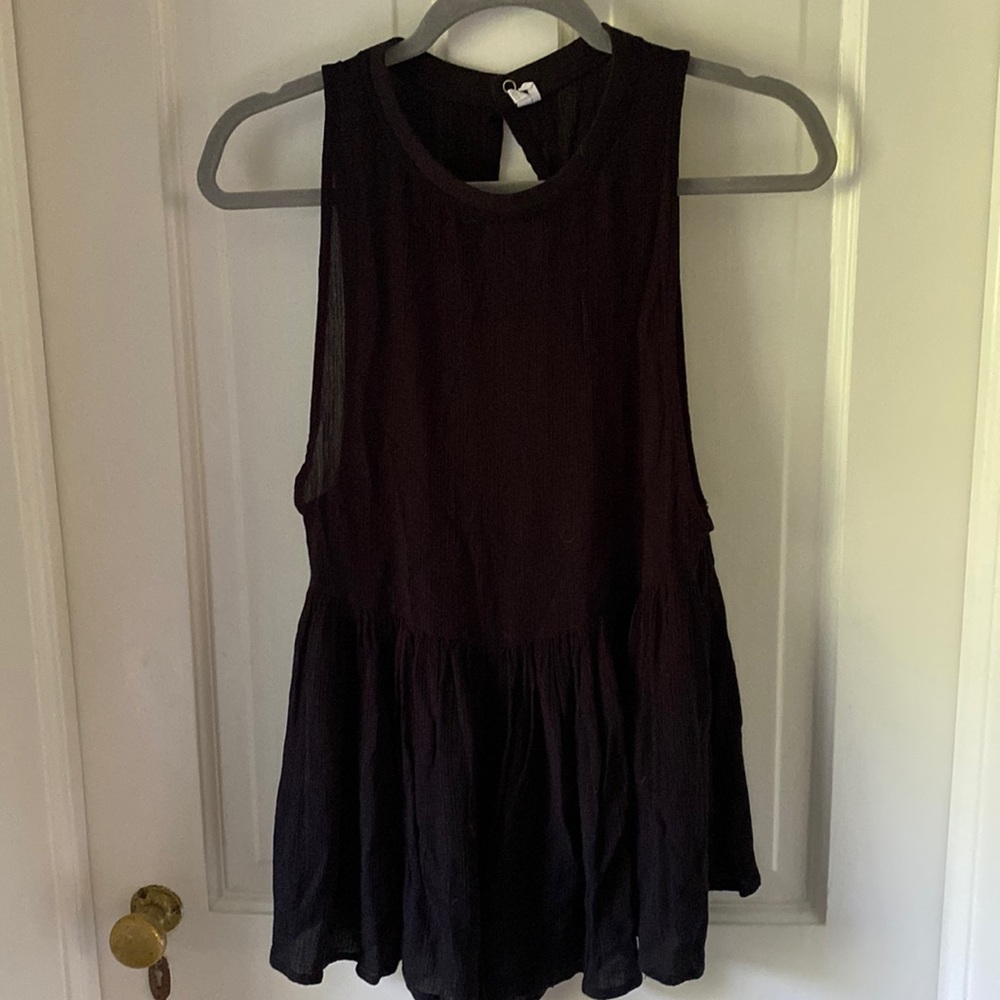 Urban Outfitter black open back romper